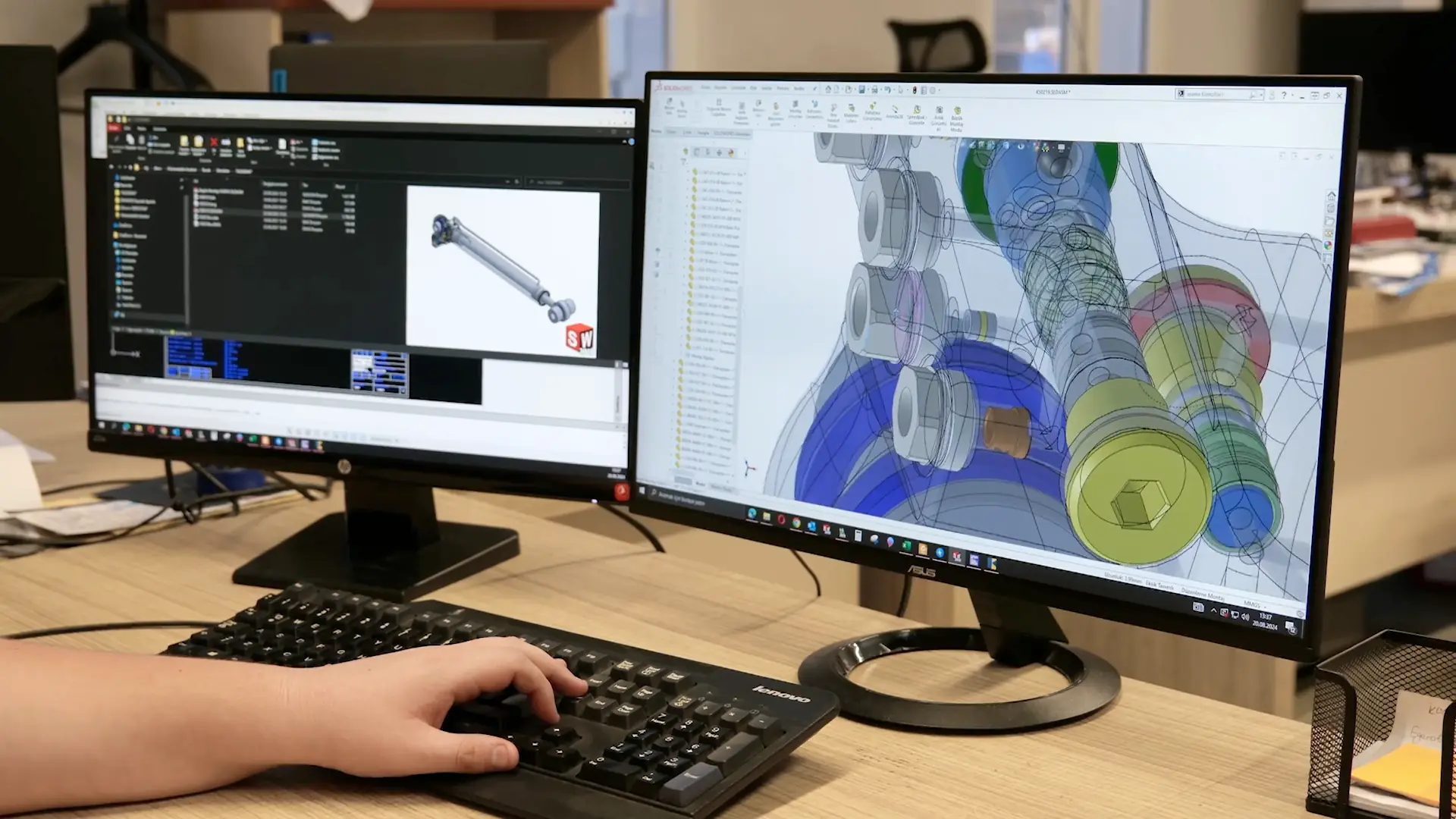Part design in CAD at Özteknik R&D